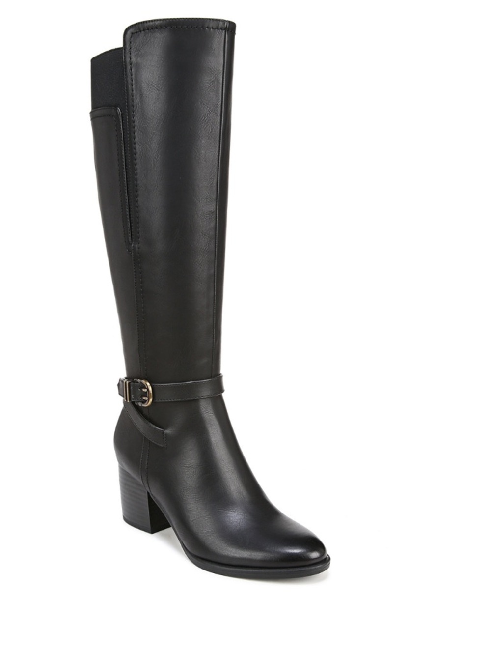$179 NEW Soul Naturalizer Women's Uptown Faux Leather Knee High Boots Black 8.5